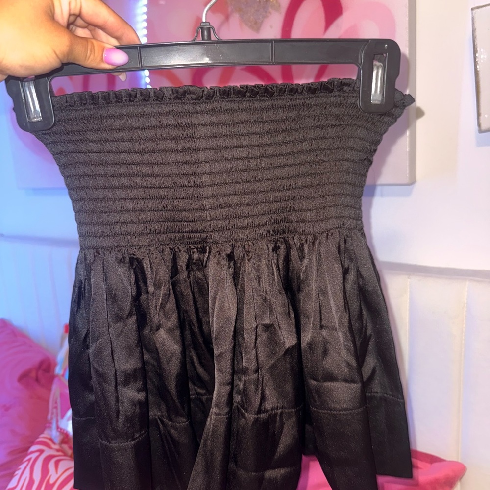 NATURAL LIFE Black Bubble Mini Skirt for Cocktail